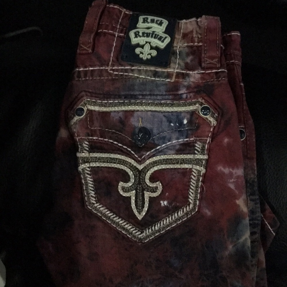Men's Rock revival jeans